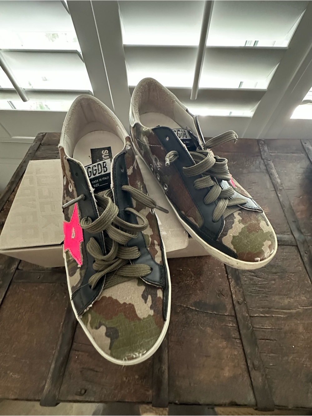 Golden goose camo sneakers